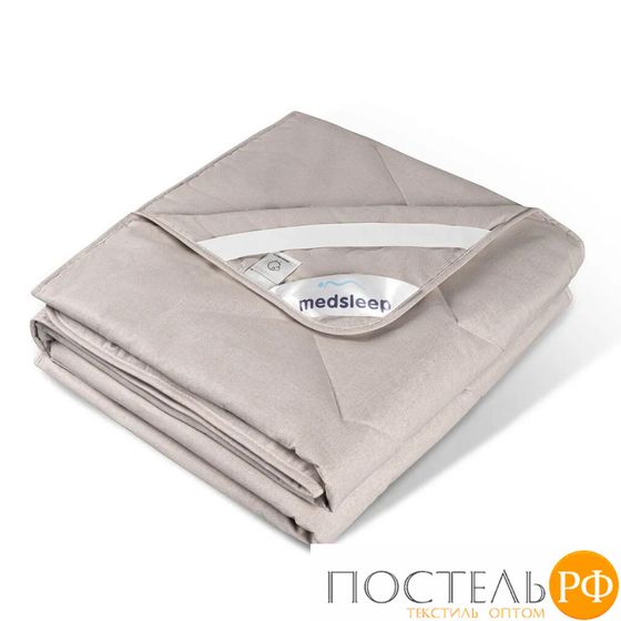 MedSleep ARIES Стеганый Hаматрасник 90х200, 1пр, хлопок/шерсть/микровол. 200 гр/м2