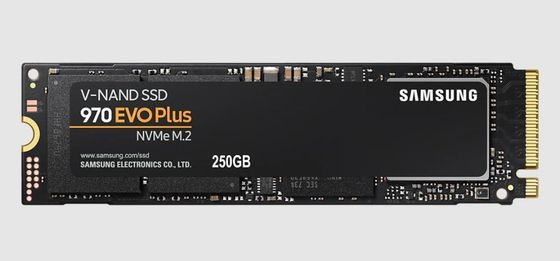 Накопитель SSD 250Gb Samsung PCI-E 3.0 x4 M.2 2280 MZ-V7S250BW 970 EVO Plus