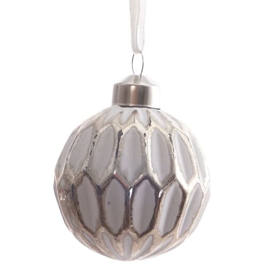 Украшение новогоднее &quot;Шар&quot;, L6 W6 H8 см, 4в.