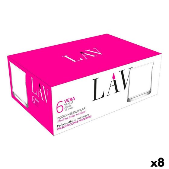 Набор стаканов LAV Vera 360 ml 6 Предметы (8 штук)