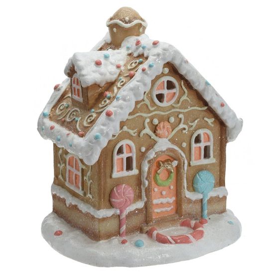 Фигрка декоративная &quot;Домик&quot; с подсветкой  (АААх3, н/п), L28 W18 H30 см, 2в.