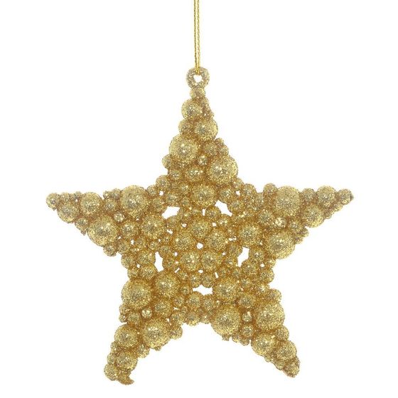 Набор из 2шт Украшение новогоднее &quot;Звезда&quot;, L13 W1 H16 см