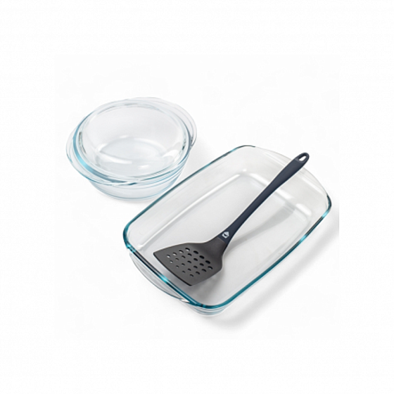 Набор посуды для запекания и выпечки 3пр с лопаткой LUNAR