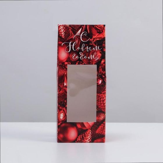 !09 Коробка (набор 10 штук) складная «С Новым Годом!», 6 × 14,5 × 3,5 см.