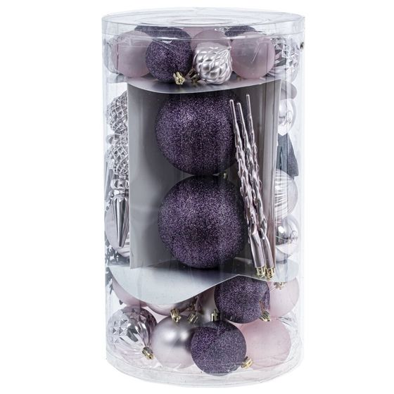 Набор из 56шт Украшение новогоднее &quot;Шар&quot;, L21 W21 H37 см