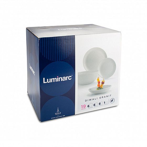 Столовый набор 19 предметов ДИВАЛИ ГРАНИТ