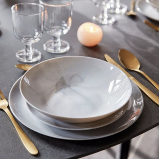 Тарелка суповая 20см ДИВАЛИ МАРБЛ ГРАНИТ