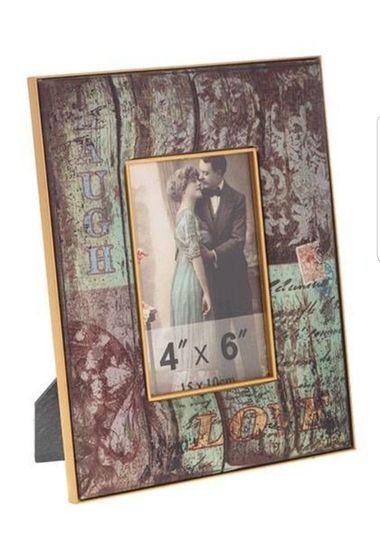 !Фоторамка &quot;Laugh&quot;  10*15см. L 18 H 24 см. (окантовка шелк)