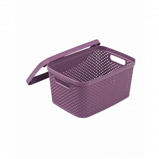 Коробка для хранения DIAMOND фиолетовая XS 3.5л с крышкой