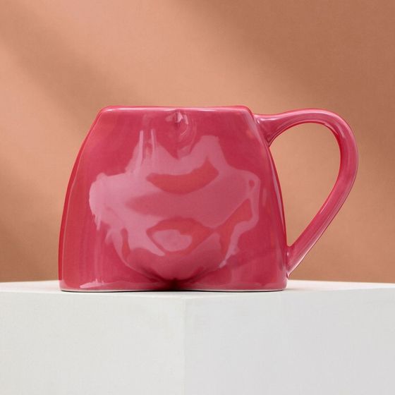 Кружка керамическая «Ева» розовая, 150 мл, цвет розовый