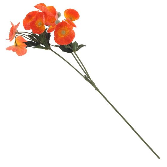 Цветок искусственный &quot;Мак&quot;, L21 W6 H63 см