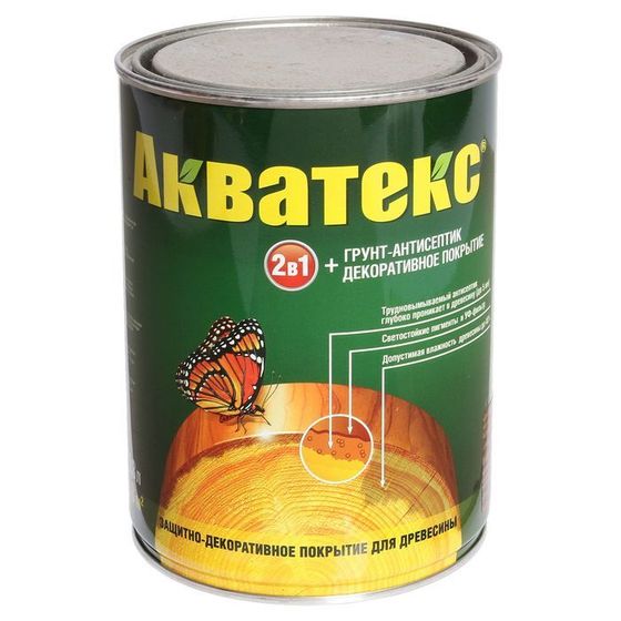 Грунт-антисептик &quot;Акватекс&quot;, орех, 0,8 л