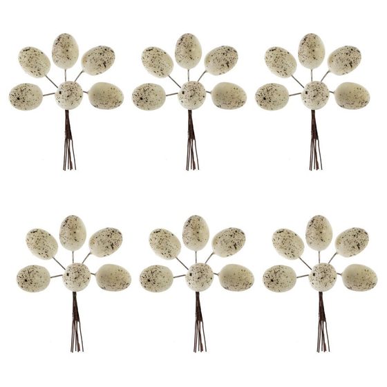 Набор из 6-ти изделий декоративных &quot;Яйца пасхальные&quot;, L17 W3,5 H18/10 см