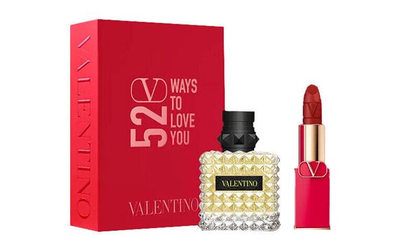 Valentino Sunflower Lady Perfume Lipstick Limited Edition Gift Boxes Easy To Blend Complexion