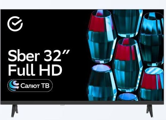 Телевизор LED 32&quot; Sber SDX-32F2139 черный Smart TV