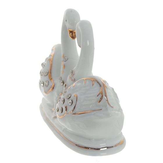 Фигурка декоративная &quot;Лебеди&quot;, Д14 Ш4,5 В8,5 см