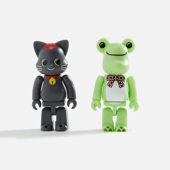 Medicom Toy Wish BE@RBRICK Pickles the Frog &amp; NY@BRICK Cat Pierre