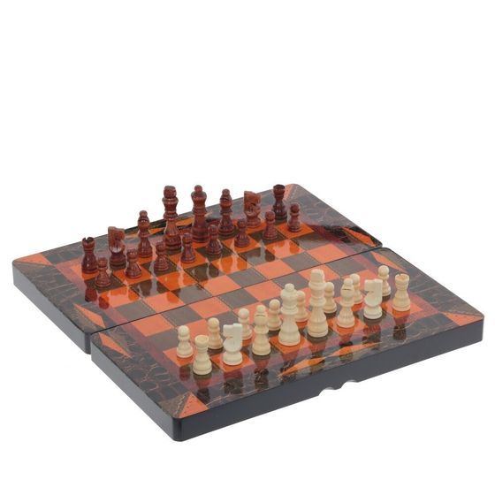 Игра настольная 3 в 1 (шахматы, шашки, нарды), Д40 Ш20 В6 см