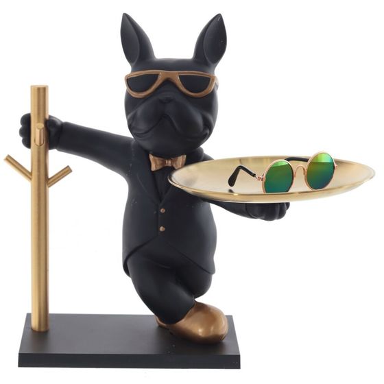 Фигурка декоративная с подносом &quot;Собака&quot;, Д29,5 Ш22,5 В29,5 см