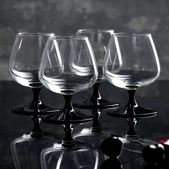 Набор фужеров (бокалов) для коньяка ДОМИНО 4шт 410мл