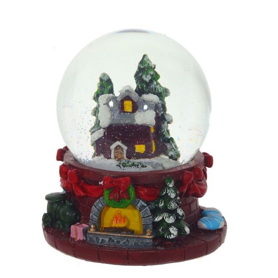 Фигурка декор в стекл шаре &quot;Домик&quot;, D6,5 см, L8 W8 H9 см, 2в.