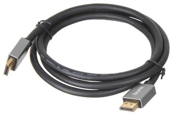 Кабель Buro DisplayPort (m)-DisplayPort (m) 1.5м черный (BHP-DPP-1.4-1.5G)