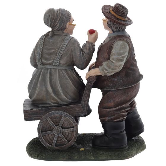 Фигурка декоративная "Бабушка с дедушкой", L16 W10 H19 см, 2в.