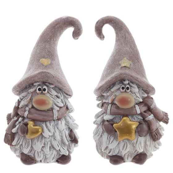 Фигурка декоративная &quot;Гном&quot;,  L5,5 W6 H10 см, 2в.