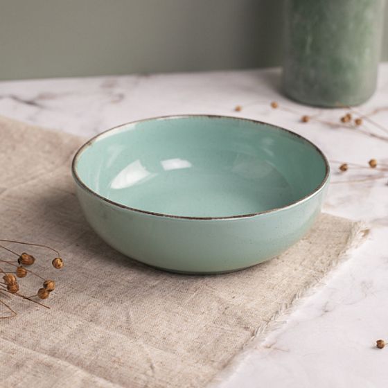 Тарелка суповая DAILY бирюзовый 18см