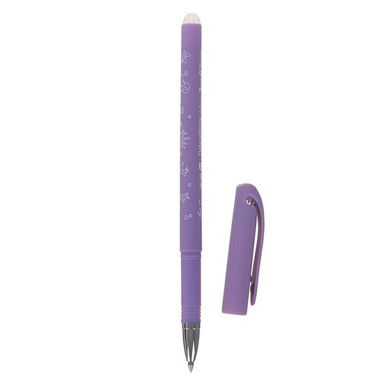 Ручка гелевая со стираемыми чернилами DeleteWrite Art «Принцесса», 2 штуки узел 0.5 мм, синие чернила, матовый корпус Silk Touch, МИКС