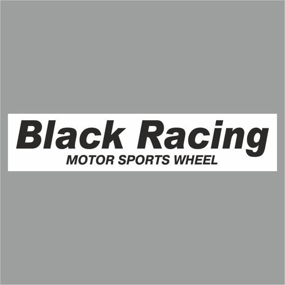 Полоса на лобовое стекло &quot;BLACK RACING&quot;, белая, 1300 х 170 мм