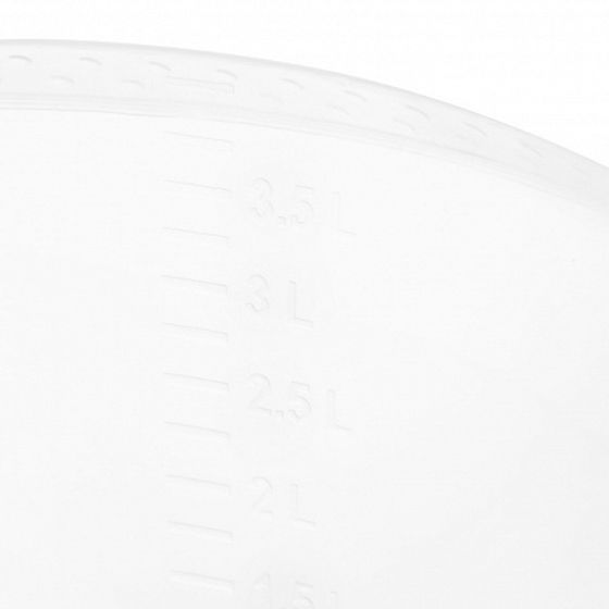 Миска прозрачная 4л 28х28х18см с мерным делением