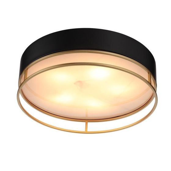 Светильник потолочный St Luce. SL1127.432.05. Chodo. 5х40 Вт, E27, 60х60х18 см, цвет чёрный, матовое золото