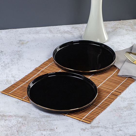 Тарелка обеденная BLACK GOLD 27см