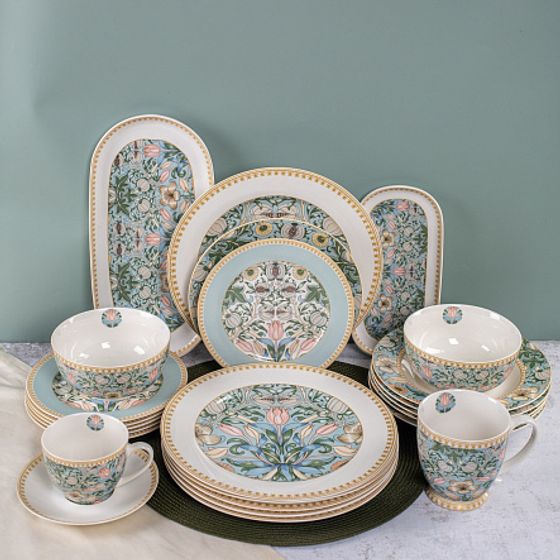 Набор десертных тарелок FLOWERS 6шт 19см