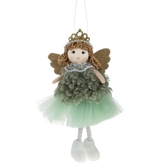 Изделие декоративное подвесное &quot;Ангел&quot;, L9 W3 H18 см, 3в.