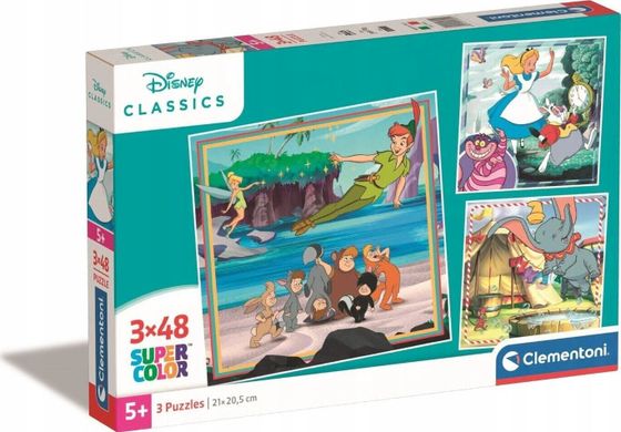 Clementoni CLE puzzle 3x48 Square Disney Classic 25302