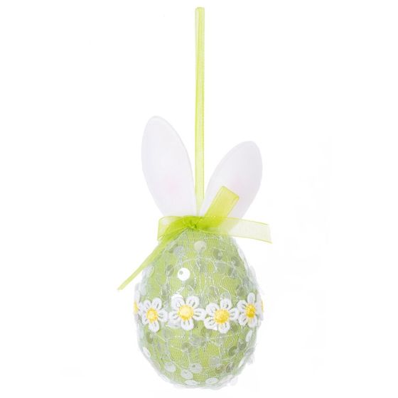 Изделие декоративное подвесное "Яйцо" (блок 12шт), L6 W6 H11 см, 2в.