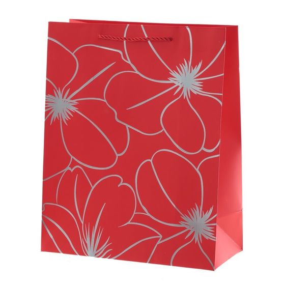 Пакет подарочный (бумага 210г/м2, блок 12шт), L26 W12 H32 см, 5в.