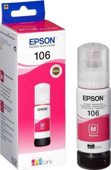 Картридж струйный Epson 106M C13T00R340 пурпурный (1900стр.) (70мл) для Epson L7160/7180