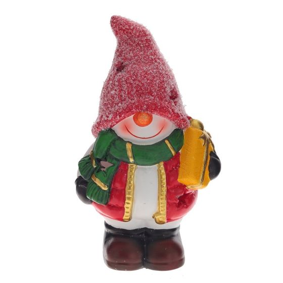 Фигурка декоративная с подсветкой &quot;Снеговик&quot;, L9 W7 H15 см, (LR44 2 шт), 2в .