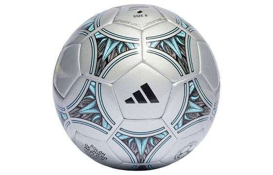 Adidas Size 5 Soccer Machine Stitched Soccer Ball Unisex Metallic Silver