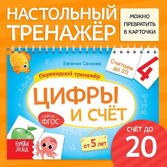 Настольный тренажёр «Цифры и счёт», от 5 лет