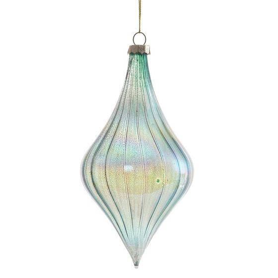 Украшение новогоднее "Капля", L8 W8 H17 см