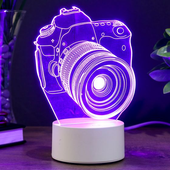 Светильник &quot;Фотоаппарат&quot; LED RGB от сети 9,5х12х17см RISALUX