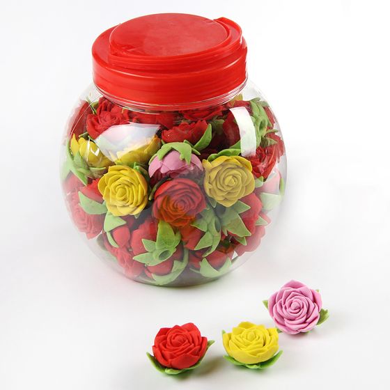 !Ластик фигурный 5 штук  «Роза»