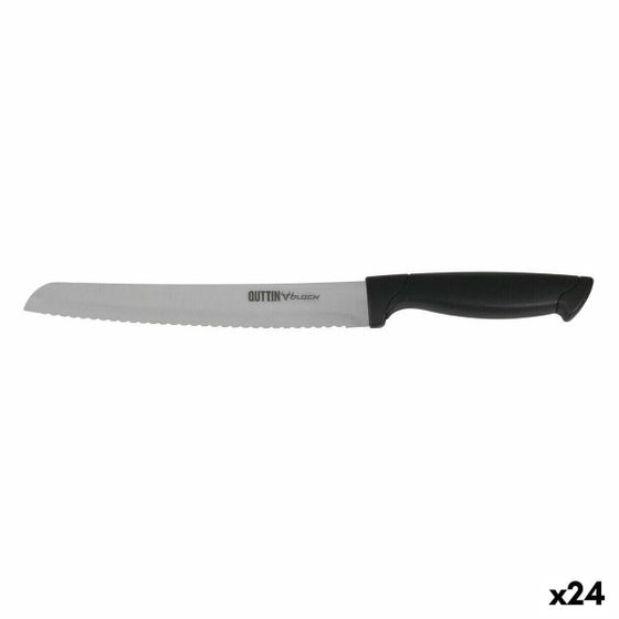 Нож для хлеба Quttin Black Black Silver 24 шт 20 см