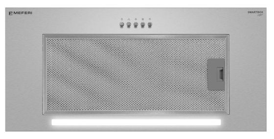 Вытяжка полновстраиваемая Meferi SMARTBOX60IX LIGHT нержавеющая сталь управление:кнопочное (1 мотор)