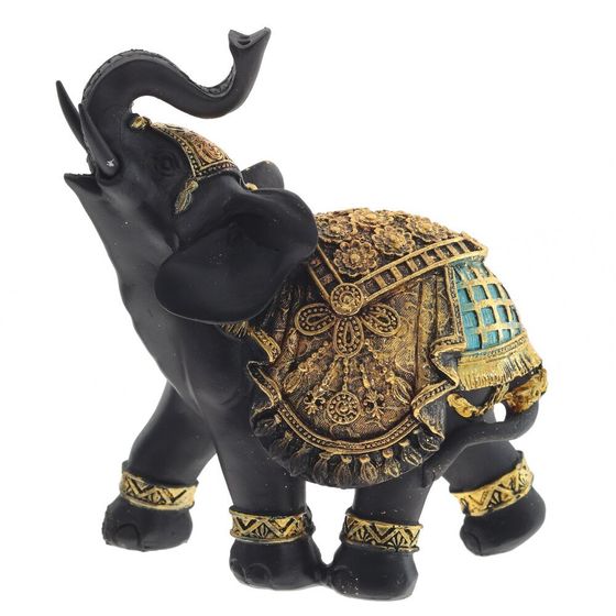 Фигурка декоративная "Слон", L10,5 W6 H13,5 см, 1 штука, дизайн микс
