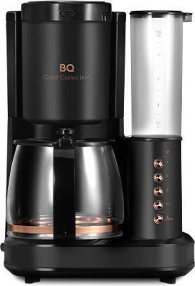 Кофеварка капельная BQ CM7002 800Вт черный/розовое золото